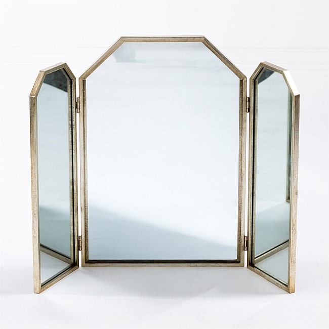 Design Republique Champagne Vanity Framed Mirror Design Republique Champagne Vanity Framed Mirror