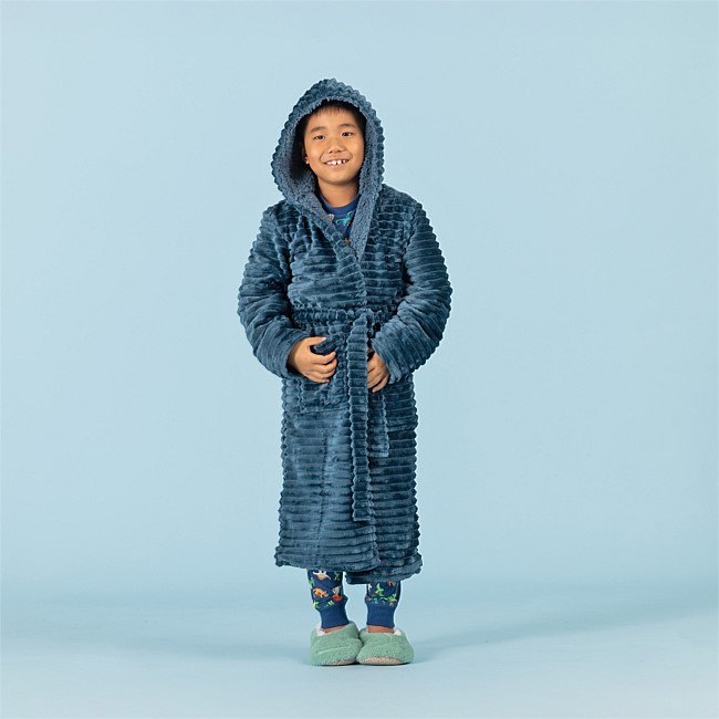 bb&b Sleep Kids Microplush Sherpa Bath Robe