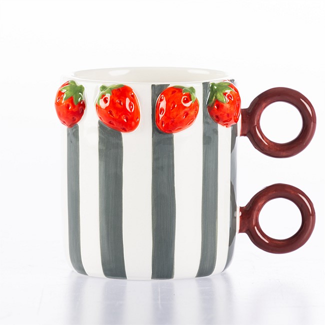 Design Republique Santos Strawberry Mug Green Design Republique Santos Strawberry Mug Green