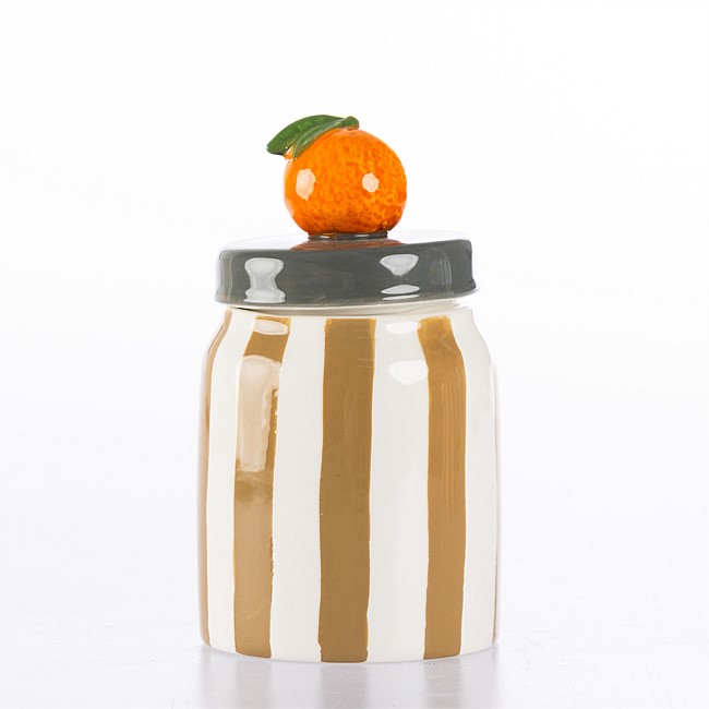 Design Republique Santos Ceramic Jar Orange Design Republique Santos Ceramic Jar Orange
