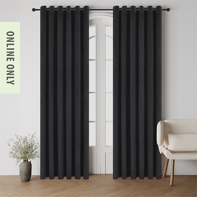 Style Co. Beau Velvet Block Out Eyelet Curtains Style Co. Beau Velvet Block Out Eyelet Curtains