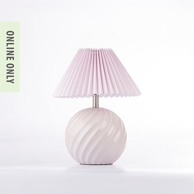 Amparo Candy Swirl Purple Table Lamp Amparo Candy Swirl Purple Table Lamp