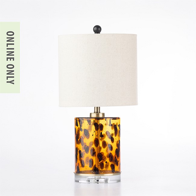 Amparo Smoky Glass Amber Lamp Amparo Smoky Glass Amber Lamp