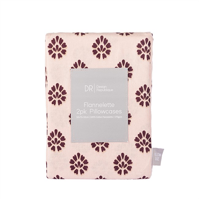 Design Republique Printed Flannelette 2 Pack Pillowcases