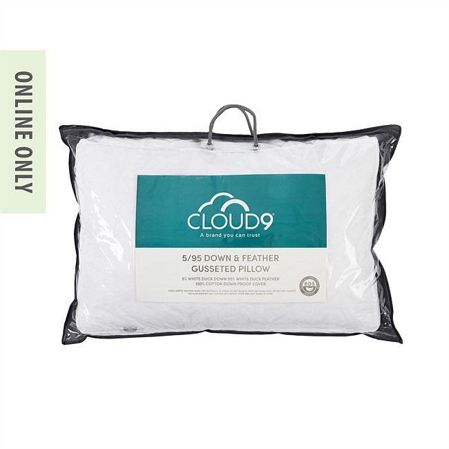 Cloud 9 5/95 Down & Feather Gusseted Pillow Cloud 9 5/95 Down & Feather Gusseted Pillow