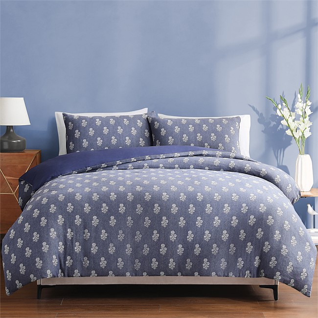 Fieldcrest Indie Jacquard Cotton Duvet Cover Set