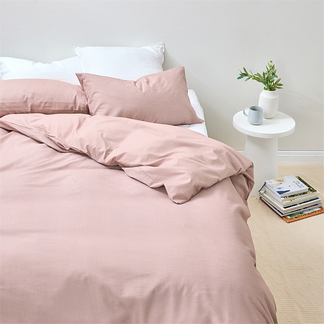 Pure & Simple Cotton Slub Duvet Cover Set Pure & Simple Cotton Slub Duvet Cover Set