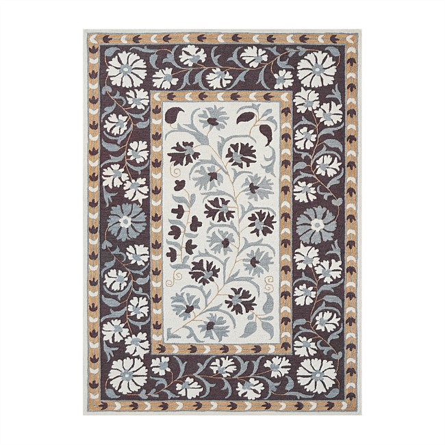 Design Republique Harper Maroon Wool Rug 160x230cm Design Republique Harper Maroon Wool Rug 160x230cm