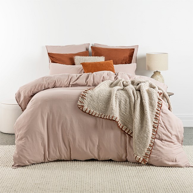 Cove Linen Look 100% Cotton Duvet Cover Cove Linen Look 100% Cotton Duvet Cover