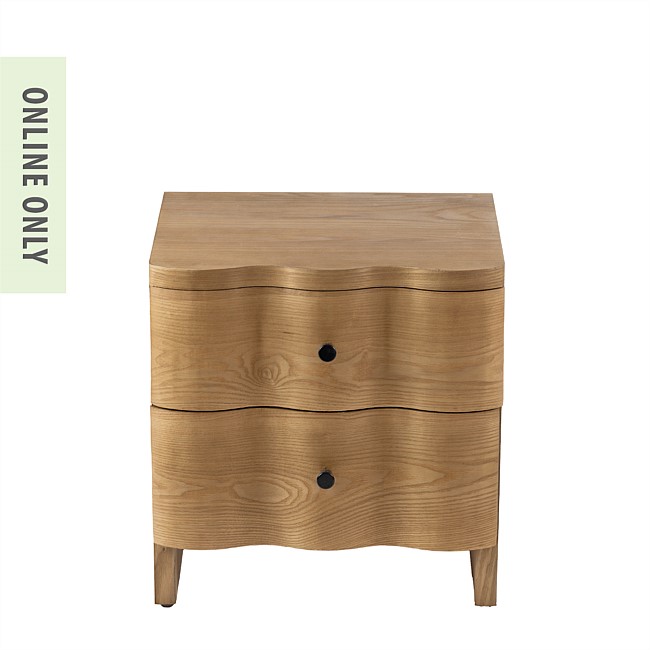 Marlo Margot Wavy Bedside Table Marlo Margot Wavy Bedside Table