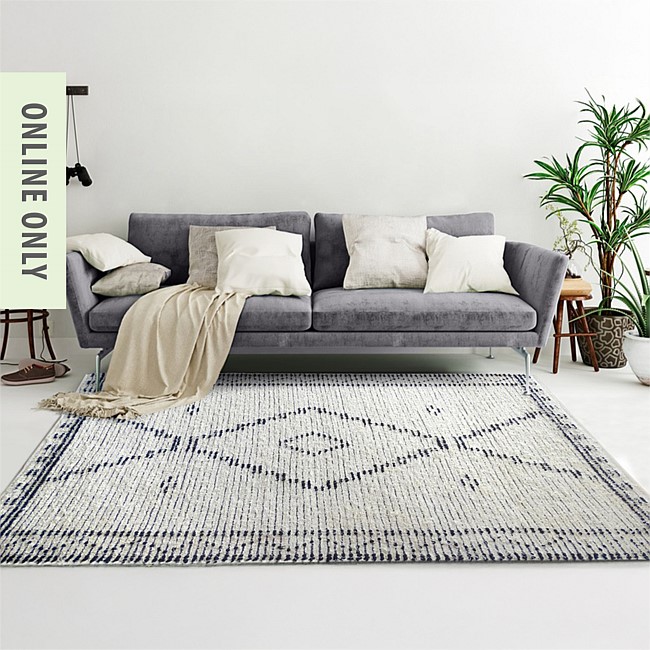 Solace Dakota Diamond Cotton Rug 160x230cm