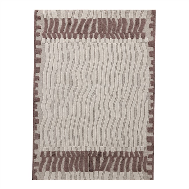 Design Republique Ava Border Wool Blend Rug 160x230cm