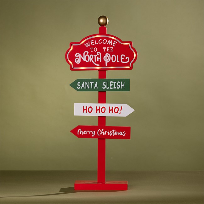 Christmas Wishes North Pole Sign Christmas Wishes North Pole Sign
