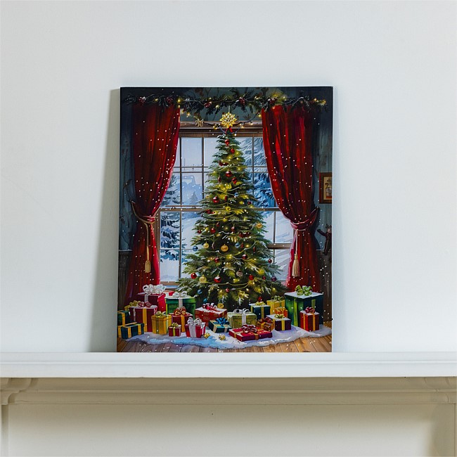 Christmas Wishes Christmas Tree LED Wall Art Christmas Wishes Christmas Tree LED Wall Art