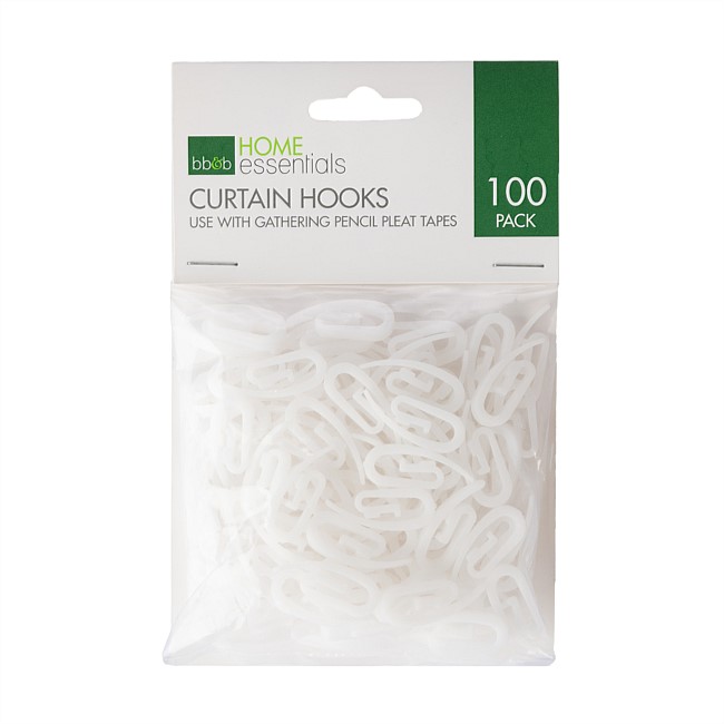 Home Essentials Curtain Hooks 100 Pack Home Essentials Curtain Hooks 100 Pack