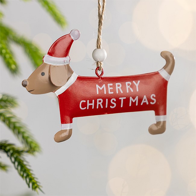 Christmas Wishes Merry Xmas Dog Hanging Christmas Tree Decoration Christmas Wishes Merry Xmas Dog Hanging Christmas Tree Decoration