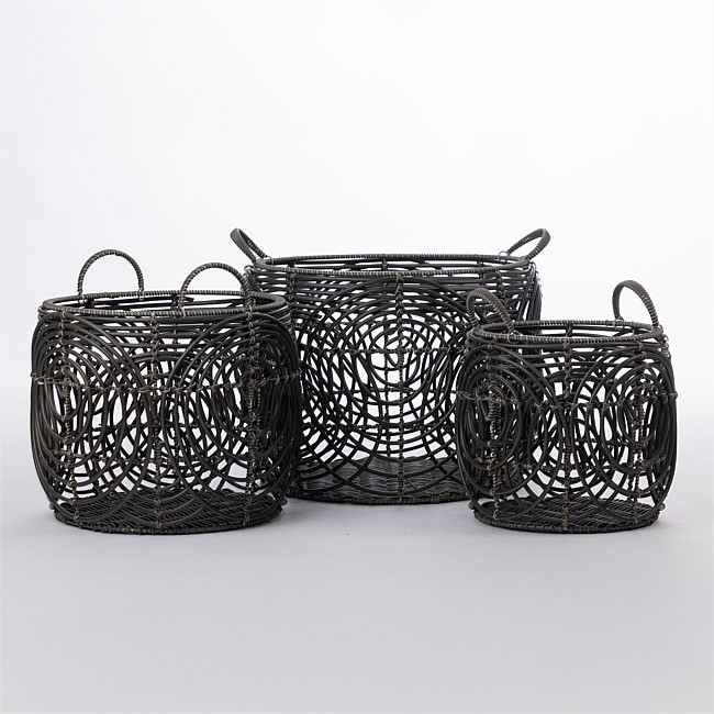 Cove Circles Weave Resin Basket Cove Circles Weave Resin Basket