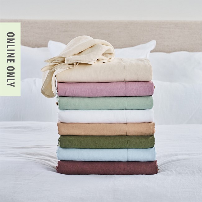 Ecoanthology 100% French Flax Linen Flat Sheet Ecoanthology 100% French Flax Linen Flat Sheet