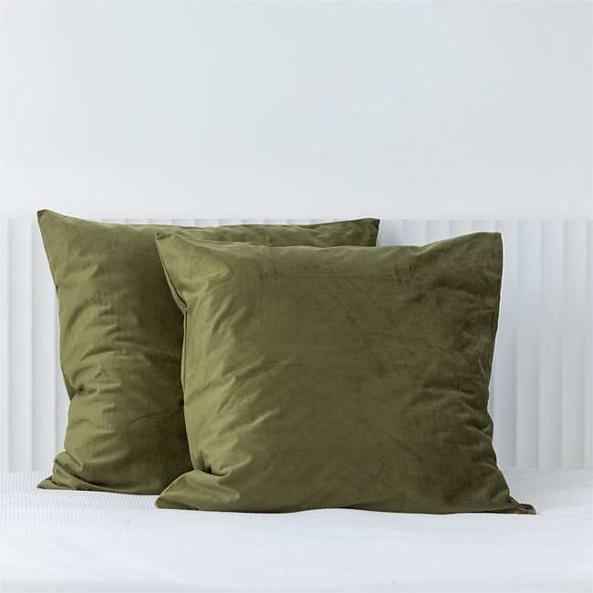 Design Republique Velvet Euro Pillowcase Pair Design Republique Velvet Euro Pillowcase Pair