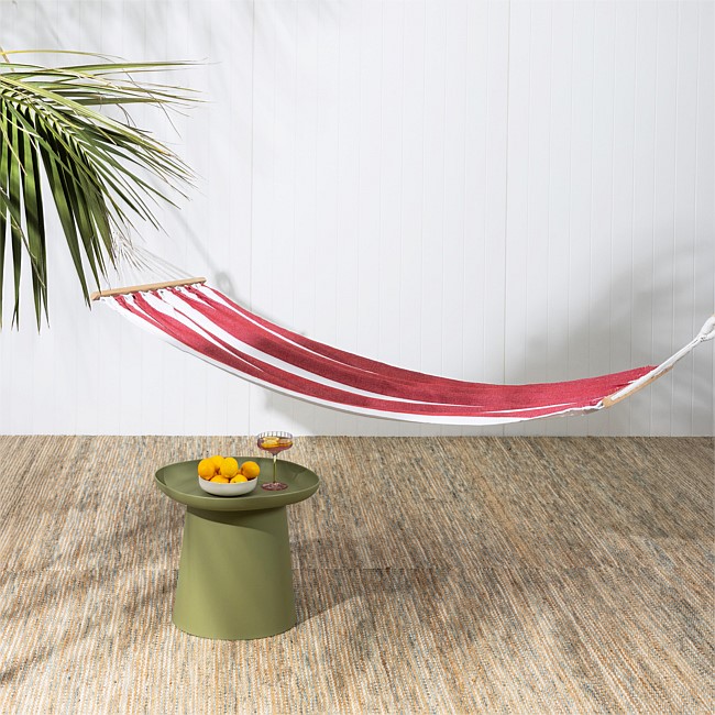 Outsidings Siesta Hammock Striped Red & White