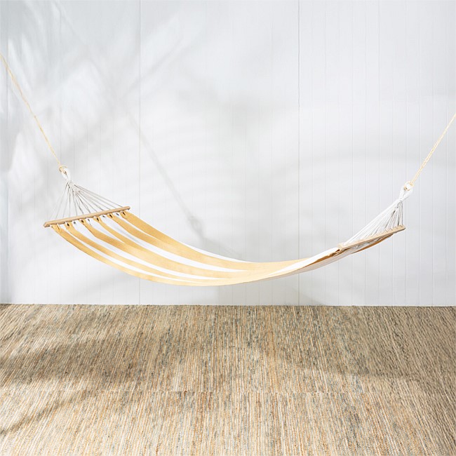 Outsidings Siesta Hammock Striped Yellow & White Outsidings Siesta Hammock Striped Yellow & White