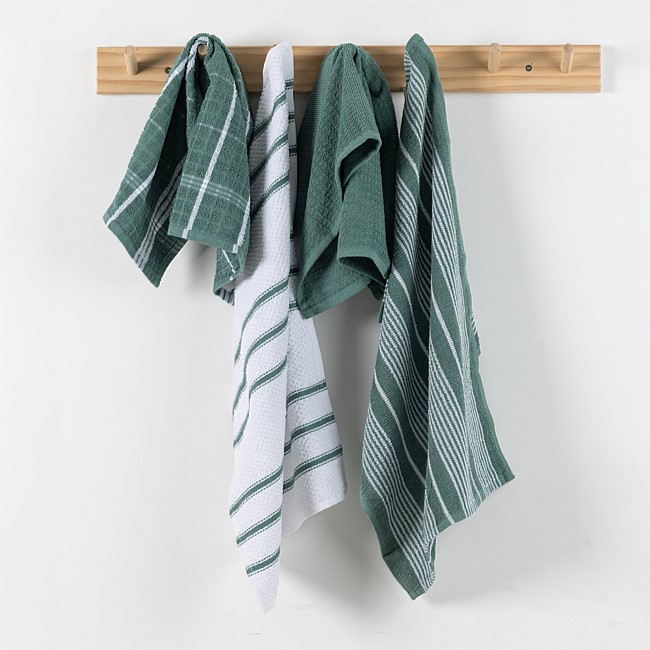 Home Co. Terry Tea Towels Sage 4 Pack Home Co. Terry Tea Towels Sage 4 Pack