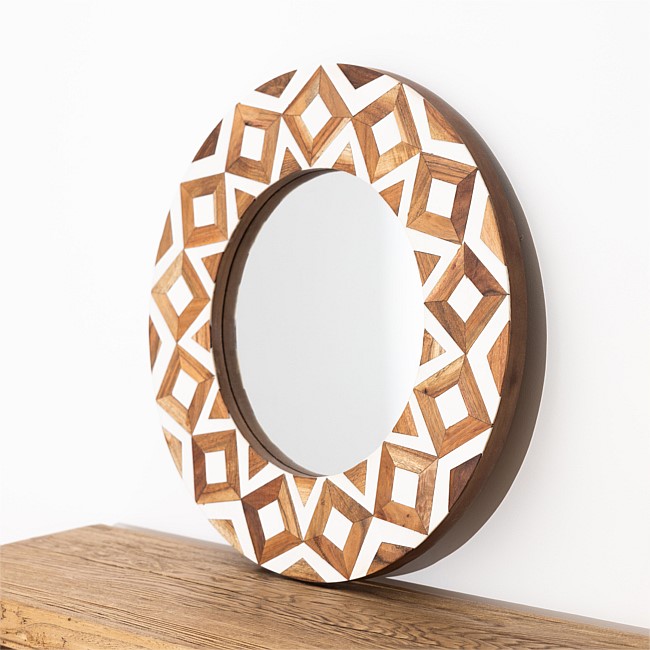Solace Brie Resin Wall Mirror