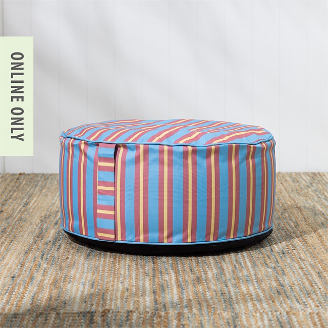 Amparo Paros Stripe Pouf Cover