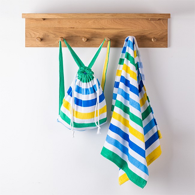Seaside Supplies Kids Backpack with Towel Bold Stripe