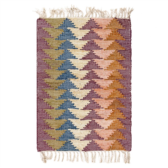 Design Republique Multi Triangle Scatter Rug 60x90cm Design Republique Multi Triangle Scatter Rug 60x90cm