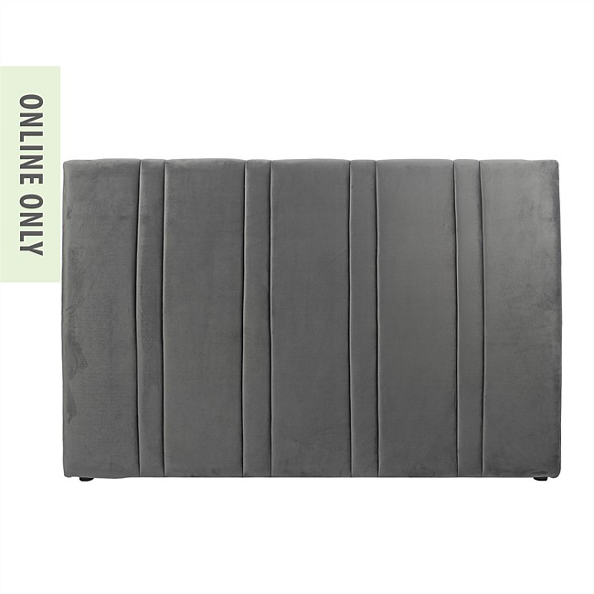 Solace Allie Headboard Charcoal Super King 