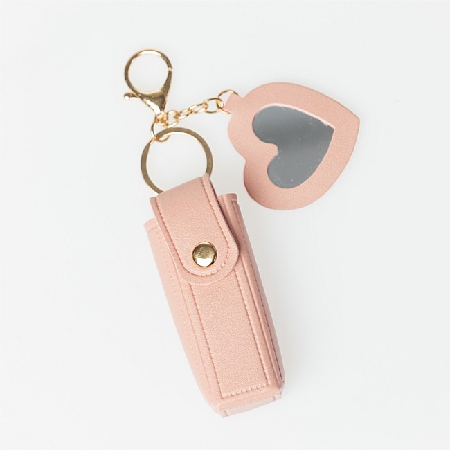 Grace & Gild Maisy Lipstick Keyring Holder Rose Grace & Gild Maisy Lipstick Keyring Holder Rose