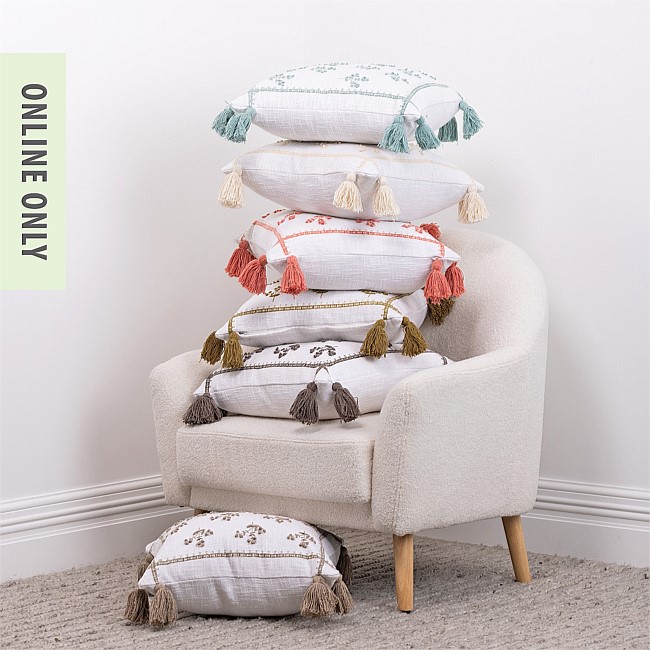 Gracious Living Barnley Embroidered Cushion Gracious Living Barnley Embroidered Cushion