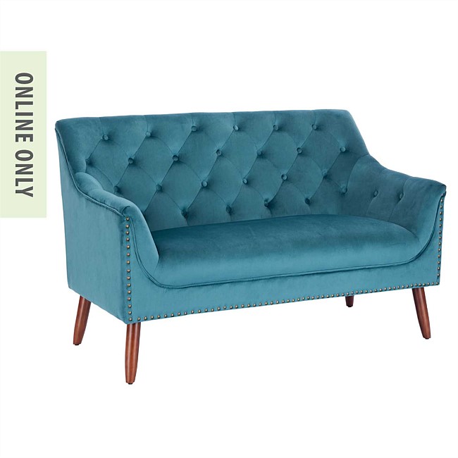 Design Plus Farrah Velvet Loveseat