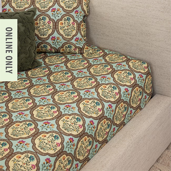 Amparo Eleanor 100% French Flax Linen Fitted Sheet 