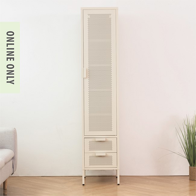 Marlo Romy Single Cabinet With Drawers Oyster 