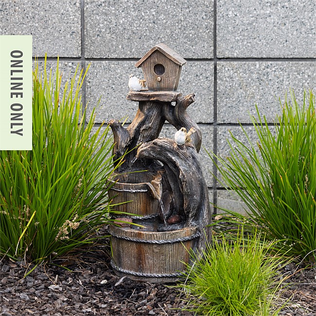 Outsidings Barrel Birds Water Feature Outsidings Barrel Birds Water Feature