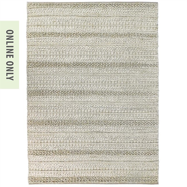 Fieldcrest Scarlet Textured Rug Ivory 200x300cm 