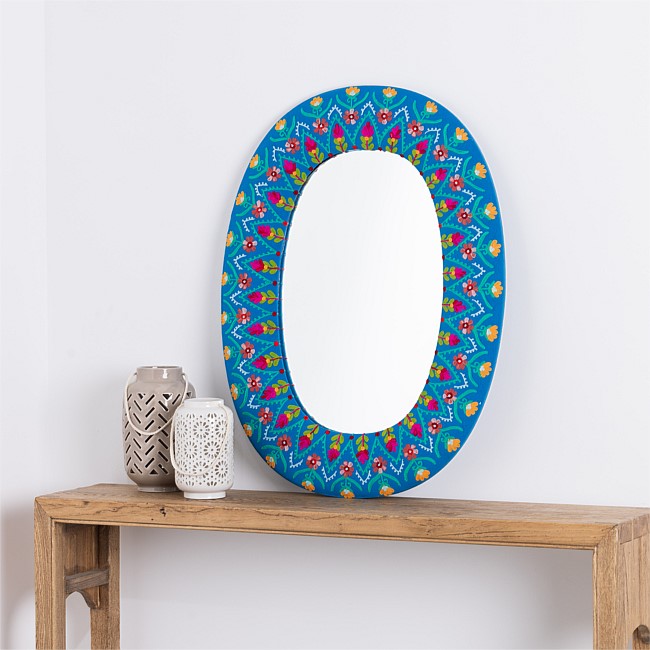 Design Republique Ashish Turquoise Mirror