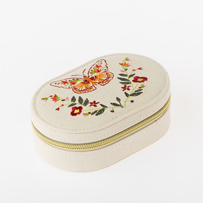 Marlo Delilah Embroidery Jewellery Case Marlo Delilah Embroidery Jewellery Case