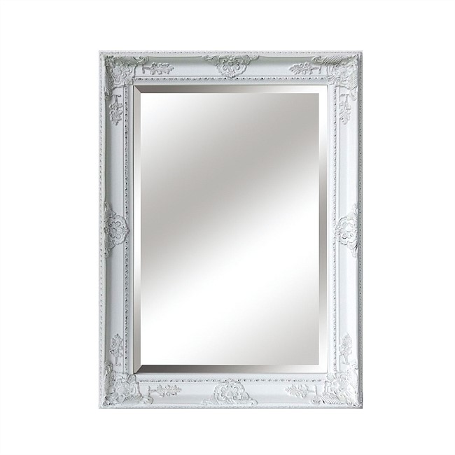Gracious Living Melody Bevelled Mirror White