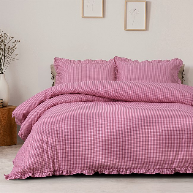 Design Republique Kayla Gingham Cotton Duvet Cover Set Design Republique Kayla Gingham Cotton Duvet Cover Set