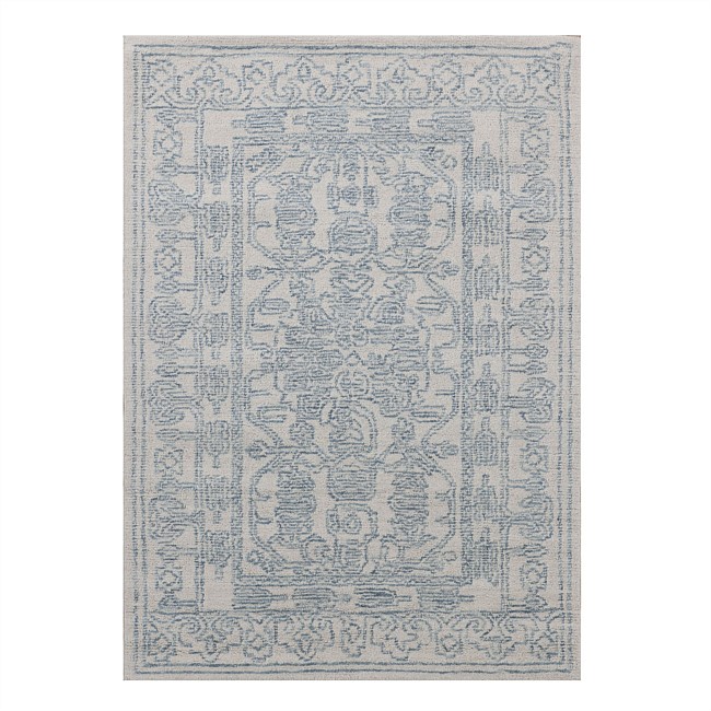 Design Republique Gracie Denim Wool Rug 160x230cm Design Republique Gracie Denim Wool Rug 160x230cm