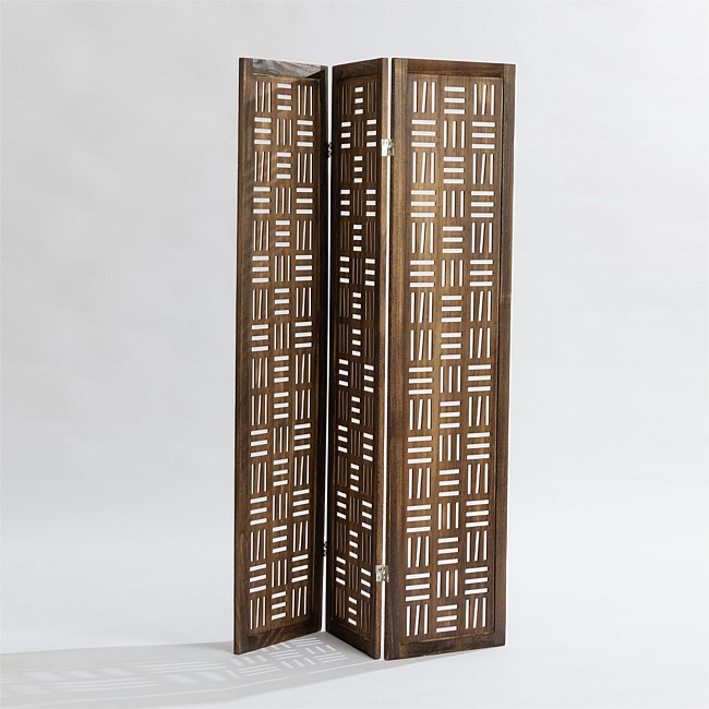 Design Republique Oliver Lines Screen Walnut Design Republique Oliver Lines Screen Walnut