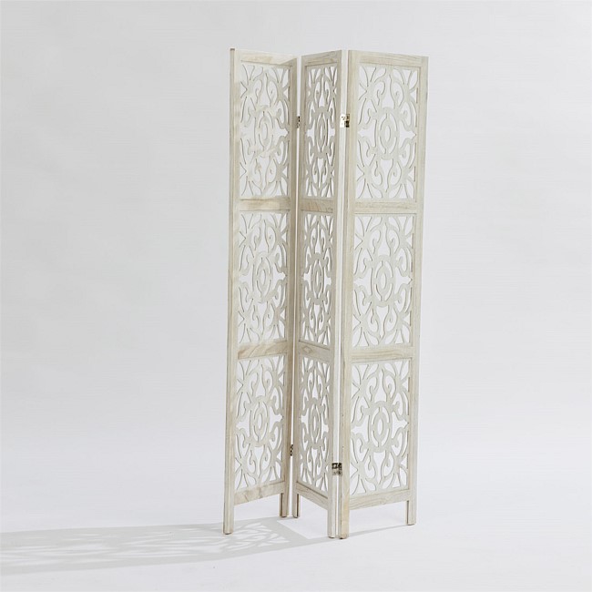 Gracious Living Aurelia Cut Out Screen Antique White