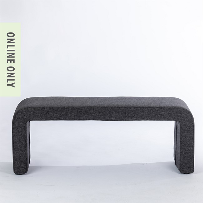 Design Republique Andie Bench Charcoal 