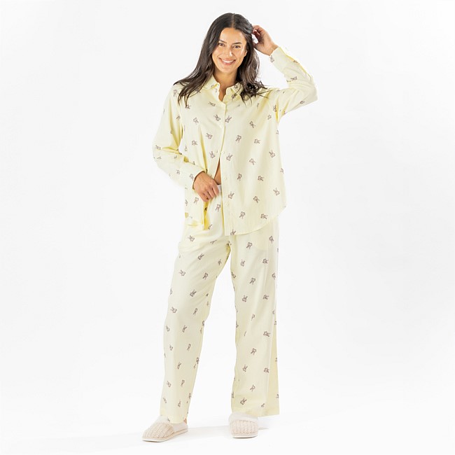Marlo Cotton Teddy Pj Set Marlo Cotton Teddy Pj Set