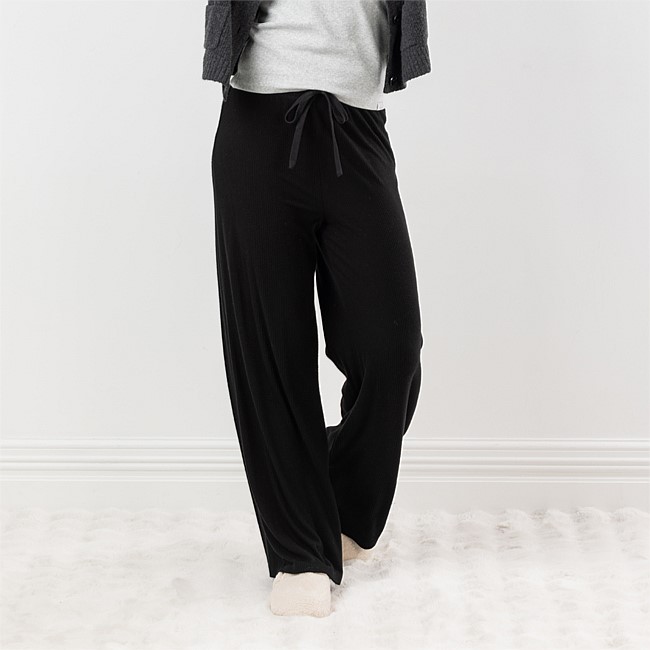Simple & Sunday Lounge Rib Wide Leg Pants