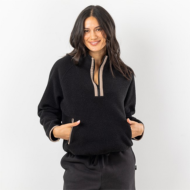 Simple & Sunday Lounge Sherpa 1/4 Zip Pullover Simple & Sunday Lounge Sherpa 1/4 Zip Pullover
