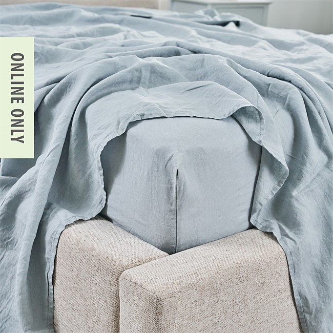 Ecoanthology 100% French Flax Linen Fitted Sheet Ecoanthology 100% French Flax Linen Fitted Sheet